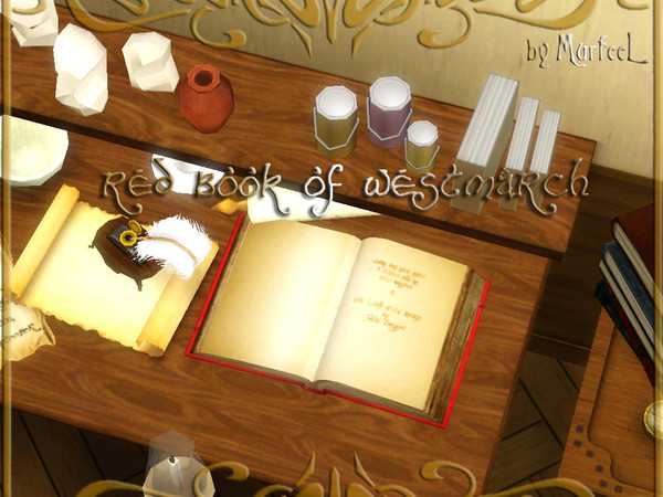 Sims 3 — Red Book of Westmarch by murfeel — A few sample pages of the Red Book of Westmarch--the handwritten accounts of