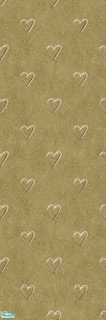 Sims 2 — Studio K Affection - Dark Sand by StudioKhagerks — Cute heart design on a sponge texture background. Category: