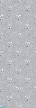 Sims 2 — Studio K Affection - Grey by StudioKhagerks — Cute heart design on a sponge texture background. Category: