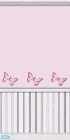 Sims 2 — Country Butterfly Add Ons - Wall by sallyhails — Can be found under paint. This is the last in my Country