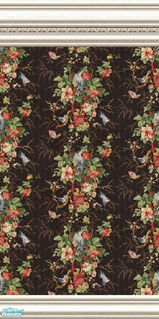 Sims 2 — jsf2RegencyFloral by jsf — An adaptation of my Sims1 Regency moulding is used to frame floral bouquets on a