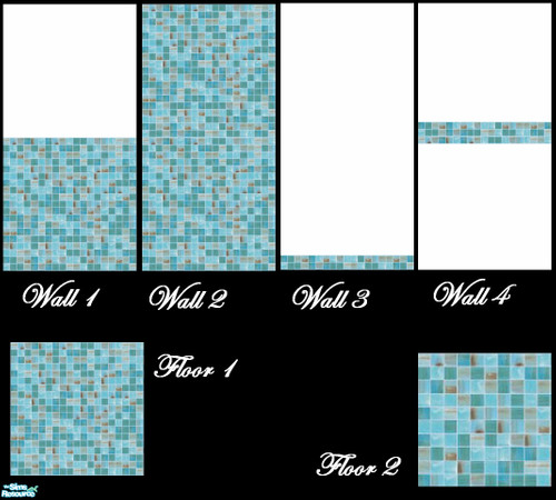 Sims 2 — Blue Marble by yazfaruk — The luxury in bathroom tiling.