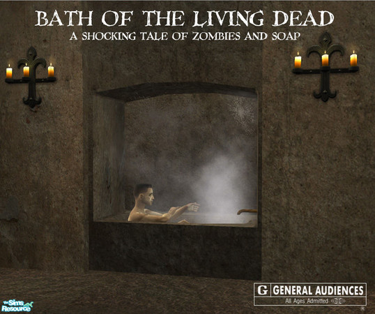 Sims 2 — Catacomb Niche Tub by BeOSBoxBoy — Even the undead need the occasional exercise in hygiene, add a niche tub to