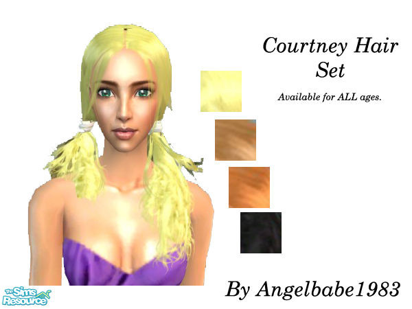 Sims 2 — Courtney Hair Set by Angelbabe1983 — Here is another of Peggy\'s wonderful hair meshes. Comes in 4 different