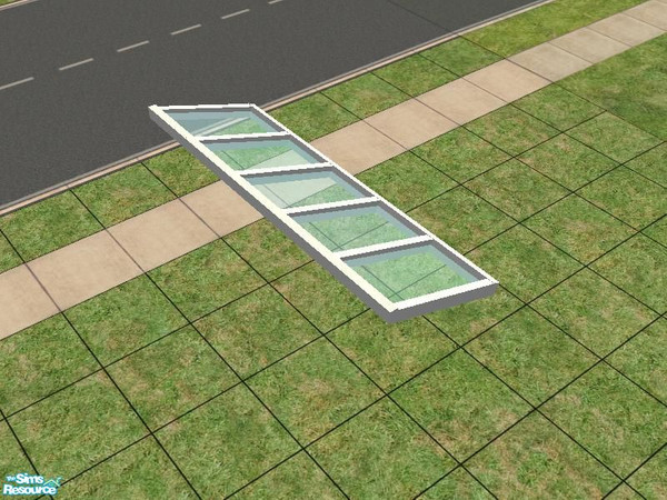 Sims 2 — Glass Pack - Cornerroof by buraigabor — Glass roofs and walls