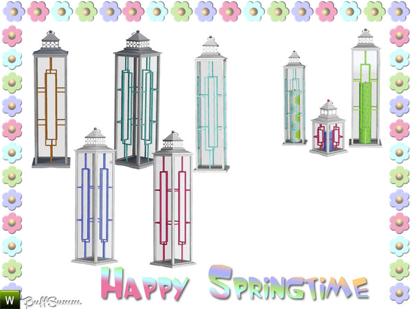 Sims 3 — Happy Springtime Latern 3 by BuffSumm — Decorative Set to bring the spring back :)