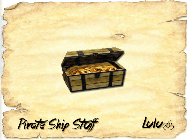 Sims 3 — Pirate Ship Stuff Treasure Chest by Lulu265 — part of the *FREE* Pirate Ship Stuff Set. Please don't clone my