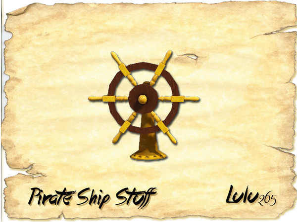 Sims 3 — Pirate Ship Stuff Helm by Lulu265 — part of the *FREE* Pirate Ship Stuff Set. Please don't clone my objects or