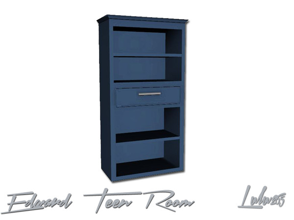 Sims 3 — Edward Teen Boys Room Shelves by Lulu265 — part of the Edward bedroom Set Please do not clone my meshes or
