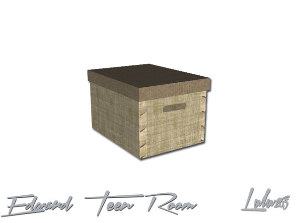 Sims 3 — Edward Teen Boys Room Box by Lulu265 — part of the Edward bedroom Set Please do not clone my meshes or reload