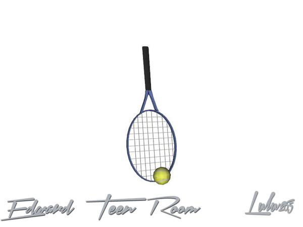 Sims 3 — Edward Teen Boys Room Tennis Set by Lulu265 — part of the Edward bedroom Set Please do not clone my meshes or