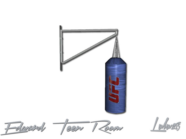 Sims 3 — Edward Teen Boys Room decor Punch bag by Lulu265 — part of the Edward bedroom Set Please do not clone my meshes