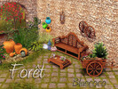 Sims 3 — Outdoor Foret by bluecoco2 — Set of furniture and decorative garden traditional country style that will bring