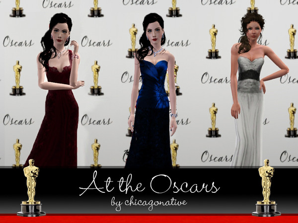 Sims 3 — At the Oscars - Set of Three Gowns by chicagonative2 — 