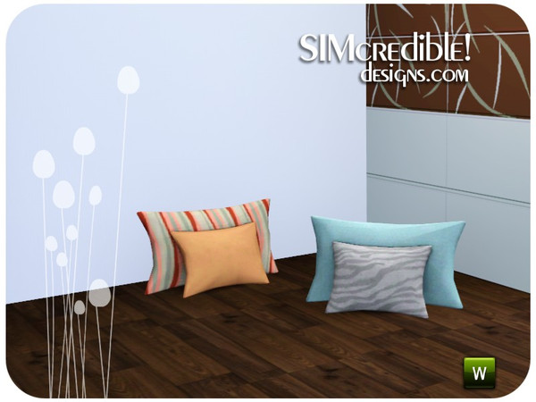 Sims 3 — Treselle Duo Pillows by SIMcredible! — by SIMcredibledesigns.com available at TSR