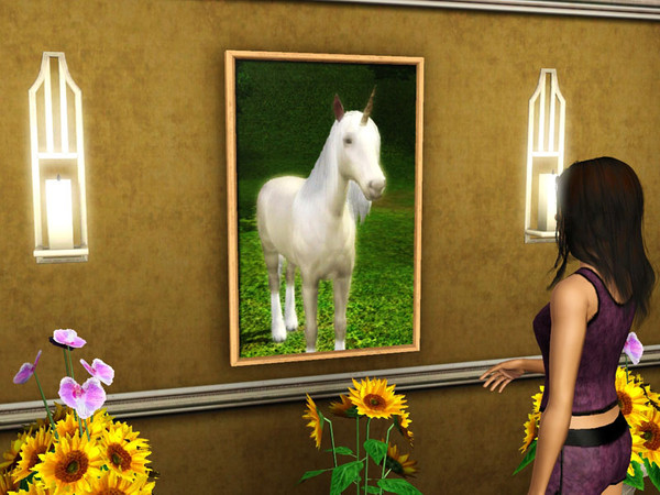 Sims 3 — Unicorn Framed Poster by florie1977 — A Unicorn. Because you can never have enough unicorns. 