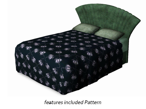 Sims 3 — Art Deco Bedroom - Pattern Cockflower by ShinoKCR — 