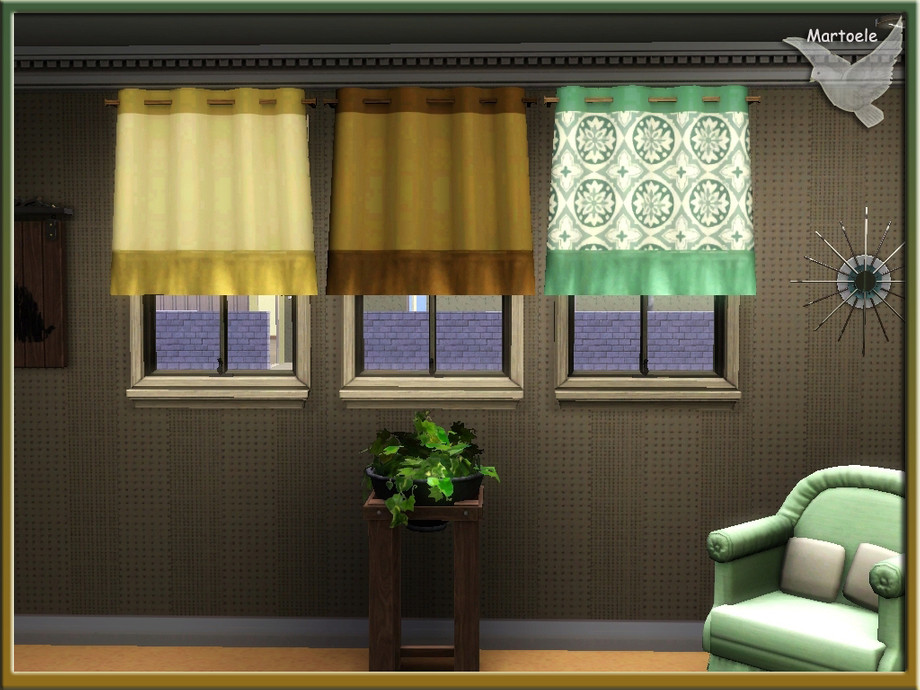 The Sims Resource - mt_KitchenCurtains