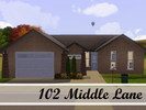 Sims 3 — 102 Middle Lane by sims_freak_2008 — This 2 bedroom 1 bath has an up-to-date feel. Clean and spacious garage,
