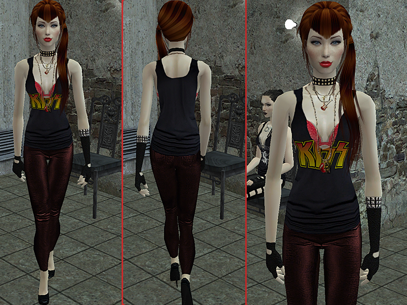 The Sims Resource - Heavy Metal Glam* Collection - Kiss