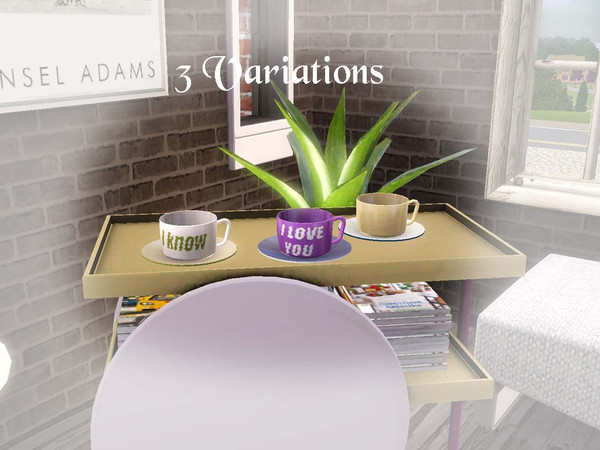 Sims 3 — Ung999 - Decor Set 39_CupAndPlate by ung999 — Ung999 - Decor Set 39_CupAndPlate @ TSR