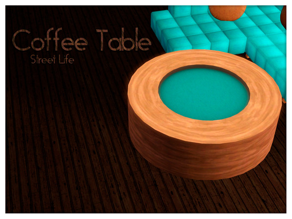 Sims 3 — Coffee Table Street Life by Kiolometro — Street life, bold and strong. Your Sims enjoy their new furniture.