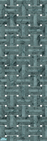 Sims 2 — Studio K Basketweave Marble - Spruce by StudioKhagerks — A combination of Studio K signature- and