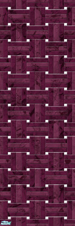 Sims 2 — Studio K Basketweave Marble - Wine by StudioKhagerks — A combination of Studio K signature- and lighter-colored