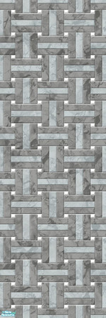 Sims 2 — Studio K Basketweave Marble - Storm by StudioKhagerks — A combination of Studio K signature- and lighter-colored