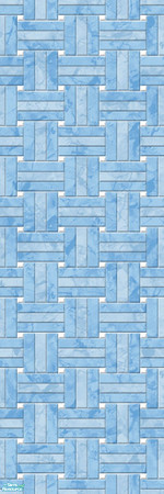 Sims 2 — Studio K Basketweave Marble - Sky by StudioKhagerks — A combination of Studio K signature- and lighter-colored