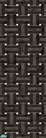 Sims 2 — Studio K Basketweave Marble - Simple Black by StudioKhagerks — A combination of Studio K signature- and