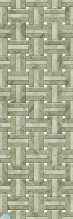 Sims 2 — Studio K Basketweave Marble - Sagebrush by StudioKhagerks — A combination of Studio K signature- and