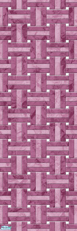 Sims 2 — Studio K Basketweave Marble - Orchid by StudioKhagerks — A combination of Studio K signature- and