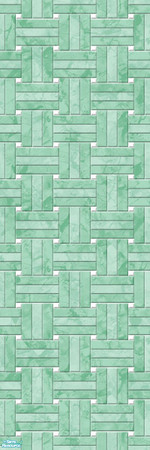 Sims 2 — Studio K Basketweave Marble - Mint by StudioKhagerks — A combination of Studio K signature- and lighter-colored