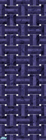Sims 2 — Studio K Basketweave Marble - Midnight by StudioKhagerks — A combination of Studio K signature- and