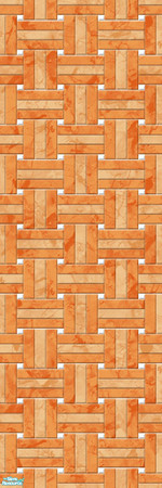 Sims 2 — Studio K Basketweave Marble - Papaya by StudioKhagerks — A combination of Studio K signature- and