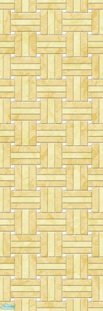 Sims 2 — Studio K Basketweave Marble - Pale Sun by StudioKhagerks — A combination of Studio K signature- and