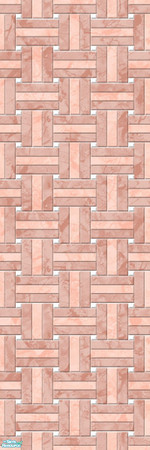 Sims 2 — Studio K Basketweave Marble - Blush by StudioKhagerks — A combination of Studio K signature- and lighter-colored