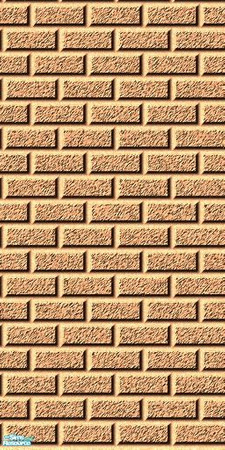Sims 2 — brick wall yellow by aegean31570 —  