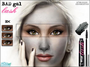 Sims 2 — BAD gal lash Mascara by elmazzz — -Comes in 3 different styles.
