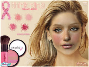 Sims 2 — Think Pink! Blush by elmazzz — -Comes in 4 creamy shades. FREE set. Pls help support the fight against