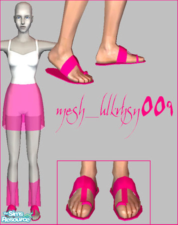 Sims 2 — MESH_ulkrhsn_009 by ulker — New alpha editable mesh without bumpmap. It has animated&alpha-able sandals.