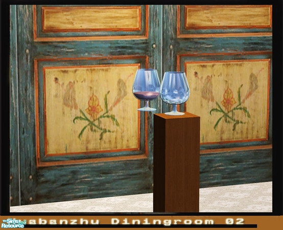 Sims 2 — HUabanzhu Diningroom 02 - wineglasses by huabanzhu — 