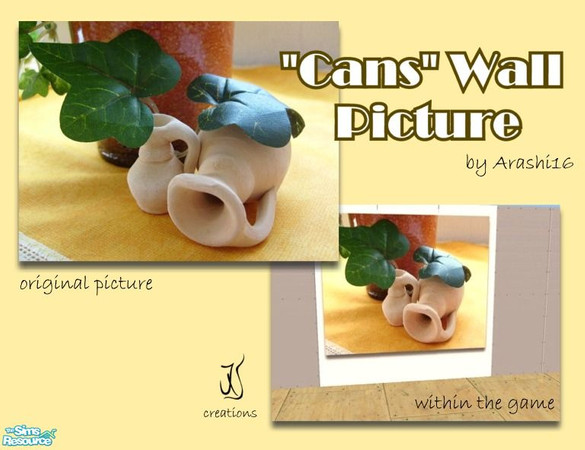 Sims 2 — \"Cans\" Wall Picture Set by Arashi16 — 