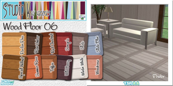 Sims 2 — Studio K Wood Floor 06_03 by StudioKhagerks — 25-36 of 36 colors. Category: Wood. Price: 7 simoleons. Wood 06 is