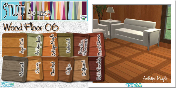 Sims 2 — Studio K Wood Floor 06_01 by StudioKhagerks — 1-12 of 36 colors. Category: Wood. Price: 7 simoleons. Wood 06 is