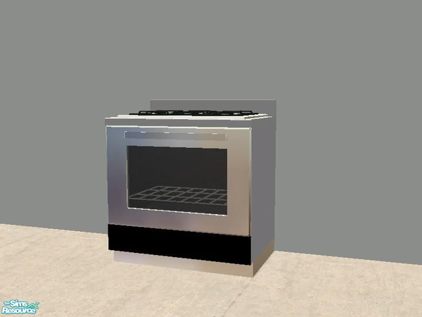 Sims 2 — Plastic/BLACK Kitchen - Stove by buraigabor — Stove