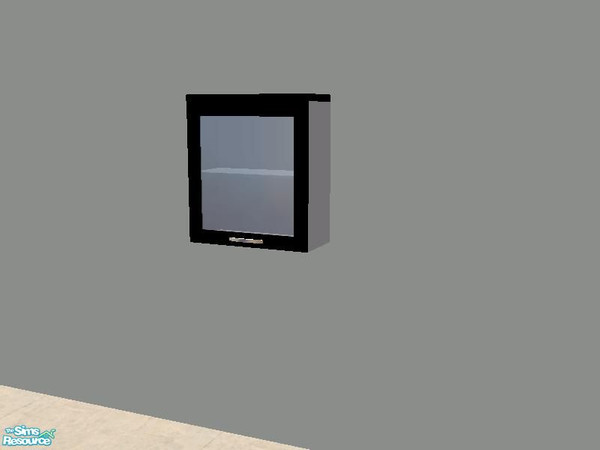 Sims 2 — Plastic/BLACK Kitchen - Cabinet 2 by buraigabor — Cabinet 2