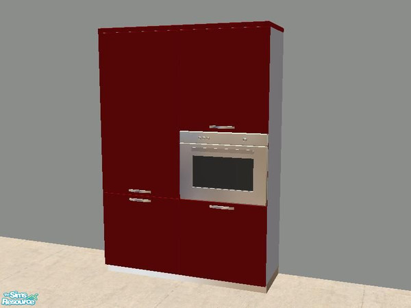 Sims 2 — Plastic/RED Kitchen - Plasticred.bigcupboard by buraigabor — Big Cupboard