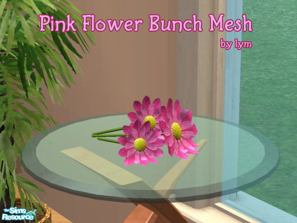 Sims 2 — Flower Bunches Collection - Pink Mesh by lym — Part of my flower bunches collection. Mesh requested by froilan.
